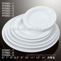 Assiette ronde en porcelaine blanche occidentale